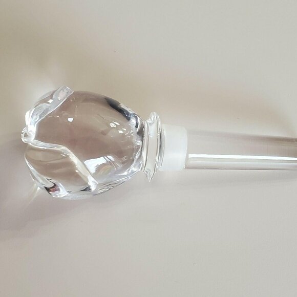 Mikasa Apple Crystal Wine Bottle Stopper w/ box glass farmhouse cottage core - Picture 4 of 11